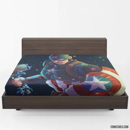 Captain America Marvel Shieldbearer Comic Fitted Sheet