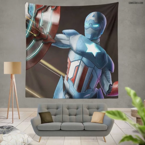 Captain America Marvel True Sentinel Comic Wall Tapestry