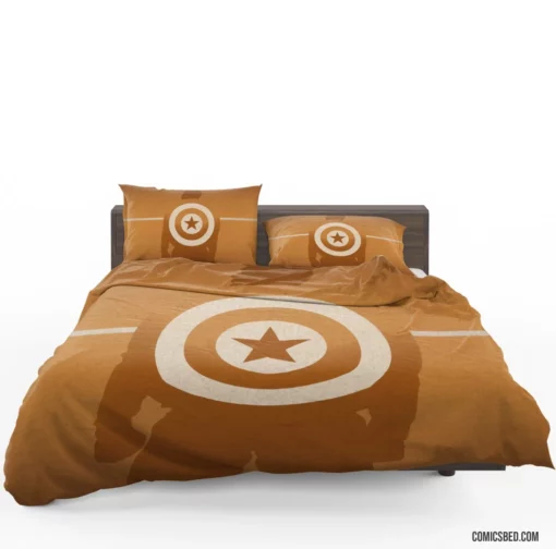 Captain America Minimalist Marvel Sentinel Comic Bedding Set