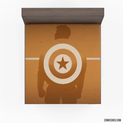 Captain America Minimalist Marvel Sentinel Comic Fitted Sheet 1