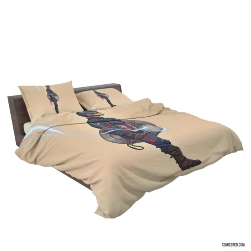 Captain America Mjolnir Marvel Hero Comic Bedding Set 2