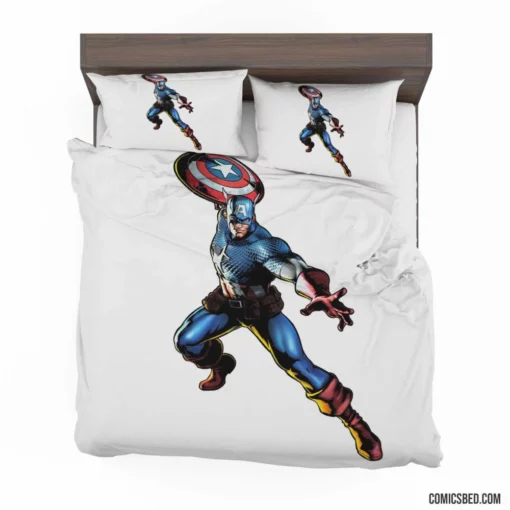 Captain America Patriot Quest Comic Bedding Set 1