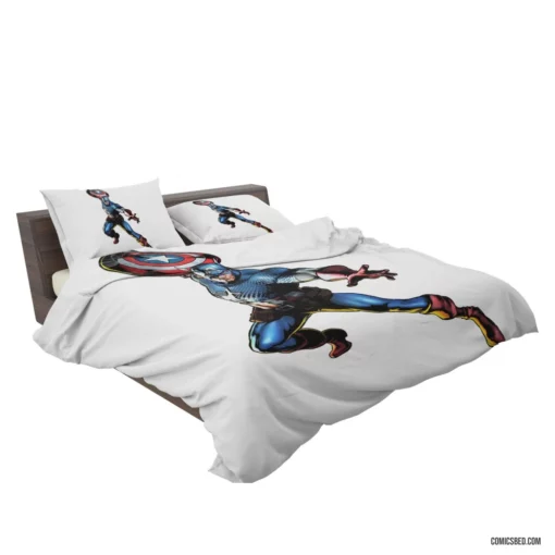 Captain America Patriot Quest Comic Bedding Set 2