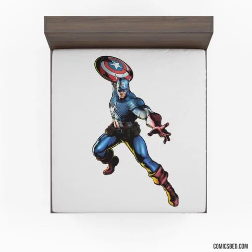 Captain America Patriot Quest Comic Fitted Sheet 1