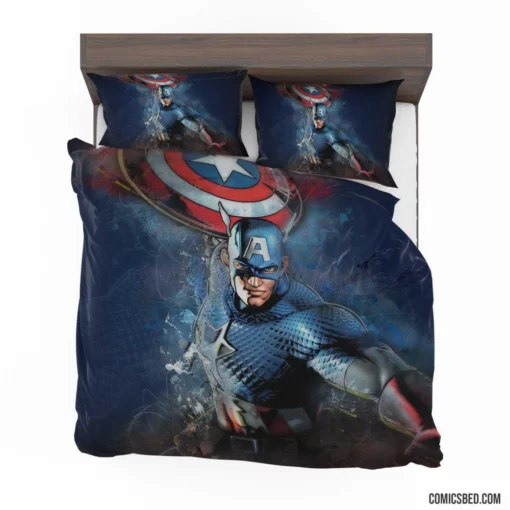 Captain America Sentinel of Justice Comic Bedding Set 1