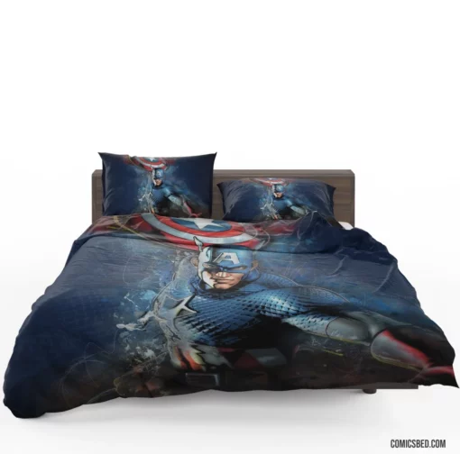 Captain America Sentinel of Justice Comic Bedding Set