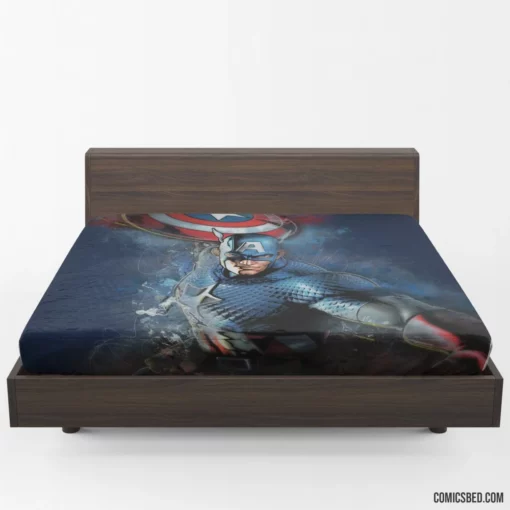 Captain America Sentinel of Justice Comic Fitted Sheet