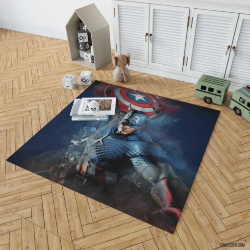 Captain America Sentinel of Justice Comic Rug 1