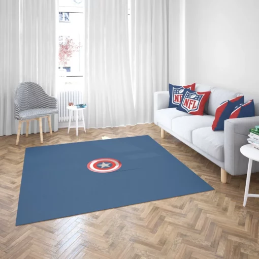 Captain America Shield Defenders Comic Rug 2