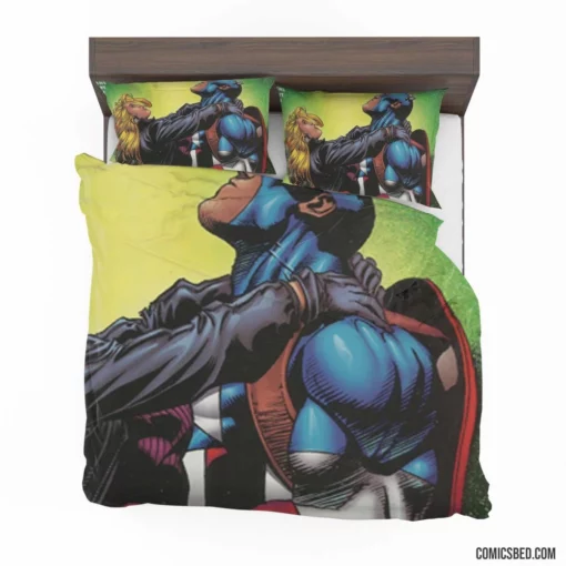 Captain America Shielded Avenger Comic Bedding Set 1