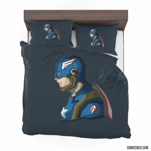 Captain America Shielded Sentinel Comic Bedding Set 1