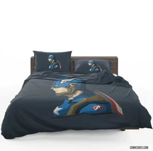 Captain America Shielded Sentinel Comic Bedding Set