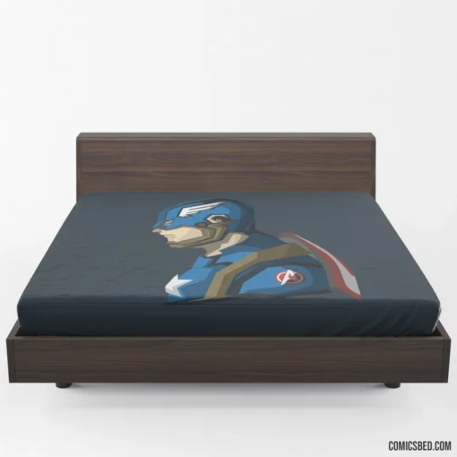 Captain America Shielded Sentinel Comic Fitted Sheet