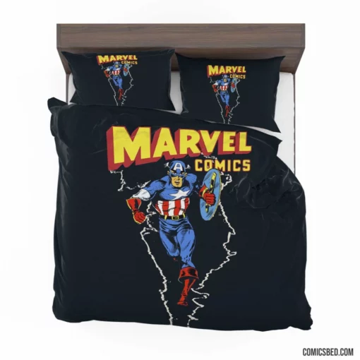 Captain America Star-Spangled Avenger Comic Bedding Set 1