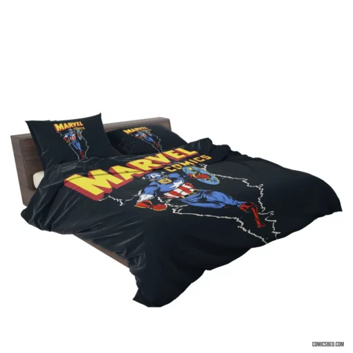 Captain America Star-Spangled Avenger Comic Bedding Set 2