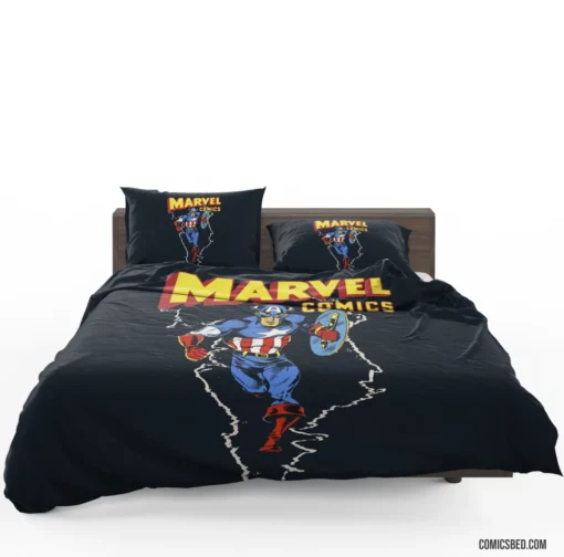 Captain America Star-Spangled Avenger Comic Bedding Set