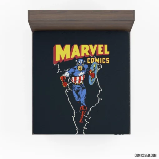 Captain America Star-Spangled Avenger Comic Fitted Sheet 1