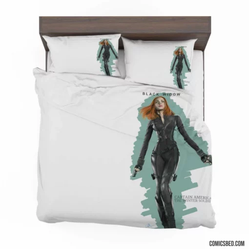 Captain America Winter Soldier Black Widow Comic Bedding Set 1