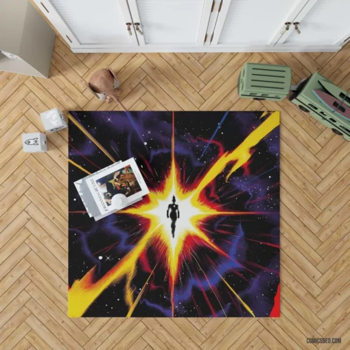 Captain Marvel Marvel Cosmic Avenger Comic Rug