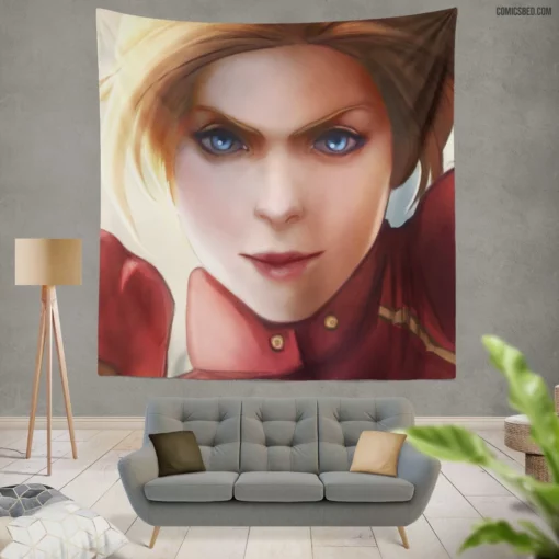 Captain Marvel Marvel Heroic Avenger Comic Wall Tapestry