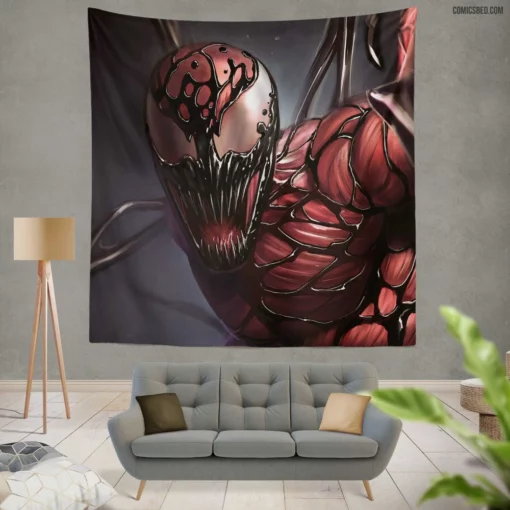 Carnage Chronicles Marvel Spider-Man Villain Comic Wall Tapestry