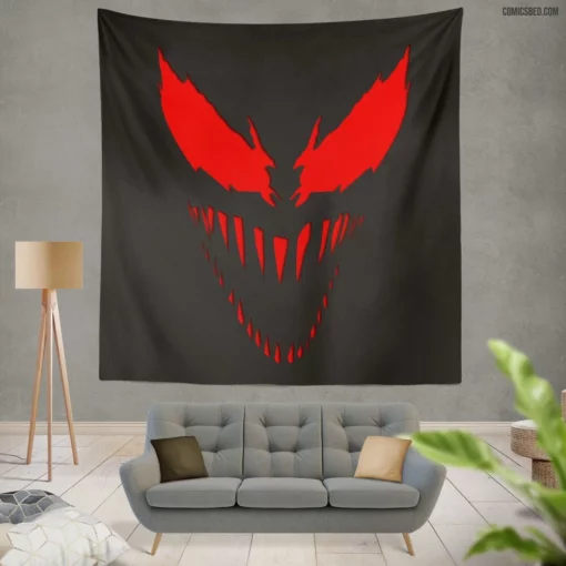 Carnage Marvel Carnivorous Villain Comic Wall Tapestry