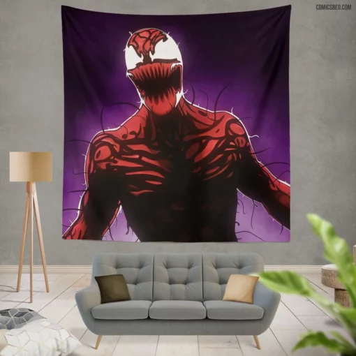 Carnage Marvel Sinister Symbiote Comic Wall Tapestry