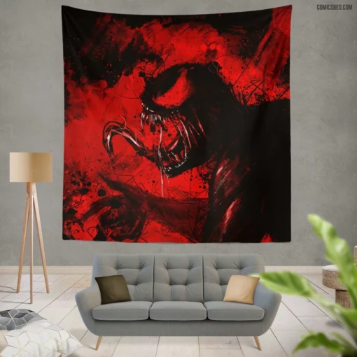 Carnage Spider-Man Chaos Unleashed Comic Wall Tapestry