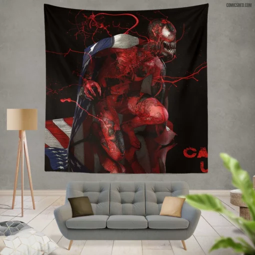 Carnage U.S.A. Symbiote Rampage Marvel Comics Wall Tapestry