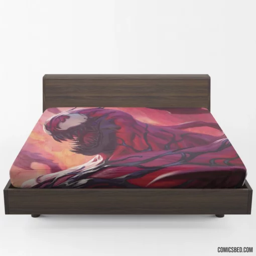 Carnage Unleashed Marvel Chaotic Spider-Man Comic Fitted Sheet