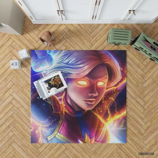 Carol Danvers Rises Captain Marvel Chronicles Comic Rug