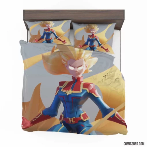 Carol Danvers Unleashed Marvel Captain Marvel Comic Bedding Set 1