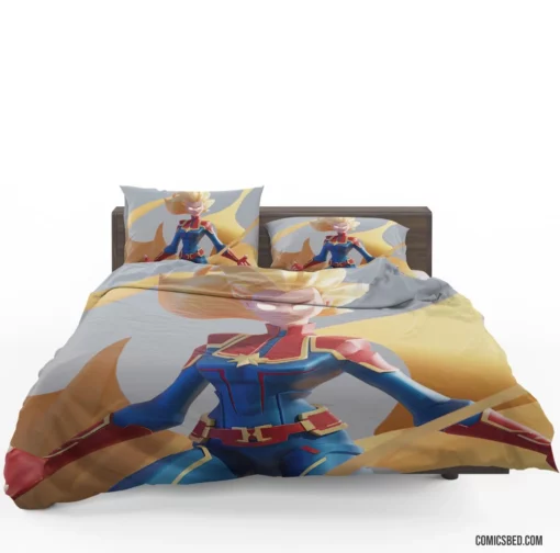 Carol Danvers Unleashed Marvel Captain Marvel Comic Bedding Set