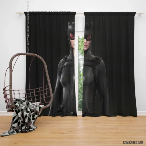 Catwoman Crystal Reed DC Feline Comic Curtain