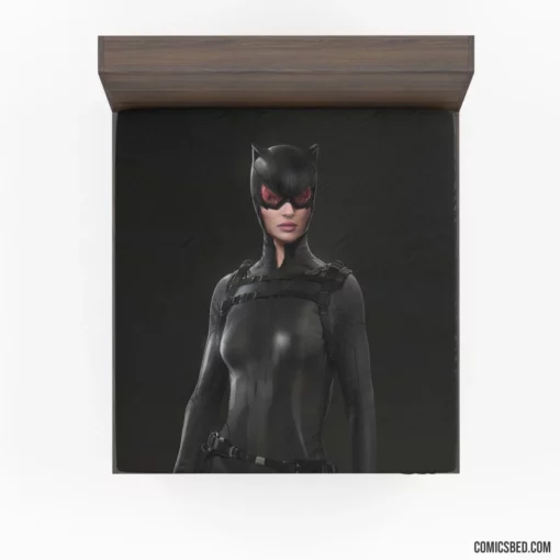 Catwoman Crystal Reed DC Feline Comic Fitted Sheet 1