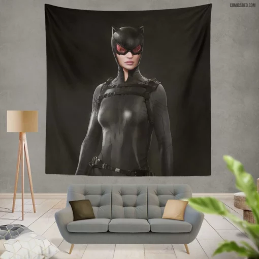 Catwoman Crystal Reed DC Feline Comic Wall Tapestry