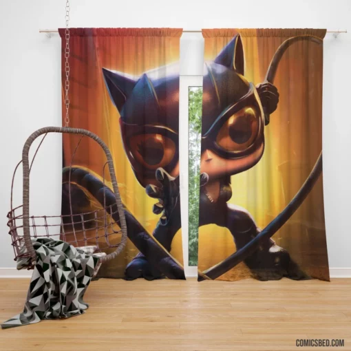 Catwoman Cunning DC Feline Fatale Comic Curtain