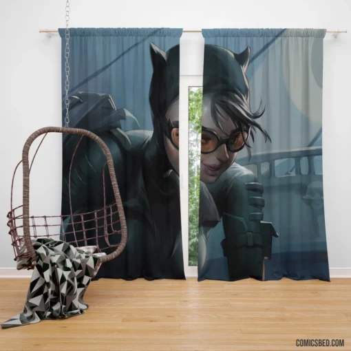 Catwoman DC Femme Fatale Comic Curtain