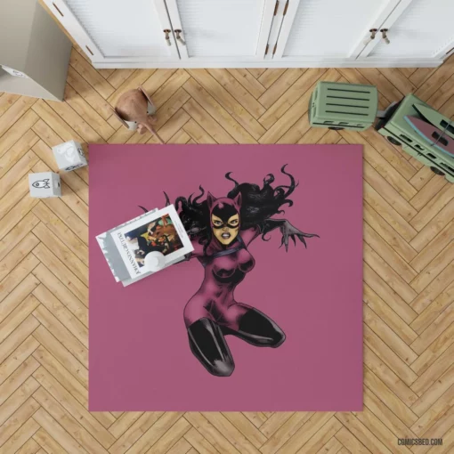 Catwoman Feline Temptress of Comics Rug