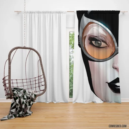 Catwoman Feline Temptress of the Night Comic Curtain