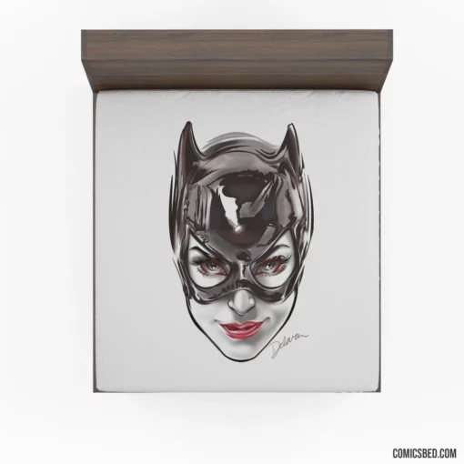 Catwoman Gotham Cat Burglar Comic Fitted Sheet 1