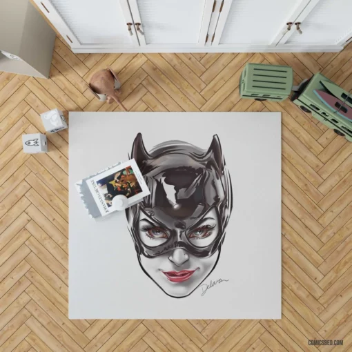 Catwoman Gotham Cat Burglar Comic Rug