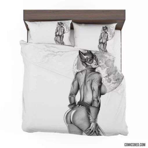 Catwoman Gotham Enigmatic Cat Burglar Comic Bedding Set 1