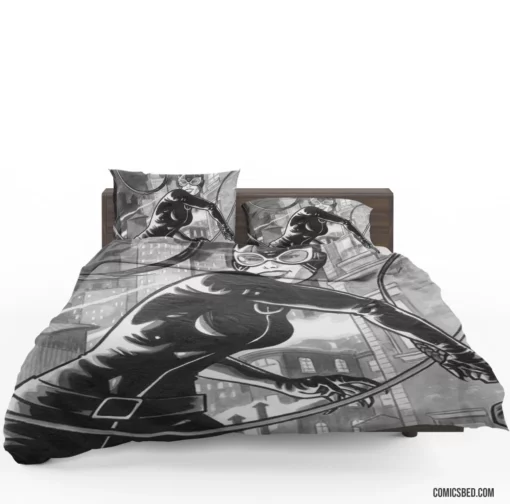 Catwoman Gotham Stealthy Cat Comic Bedding Set