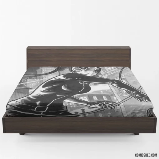 Catwoman Gotham Stealthy Cat Comic Fitted Sheet