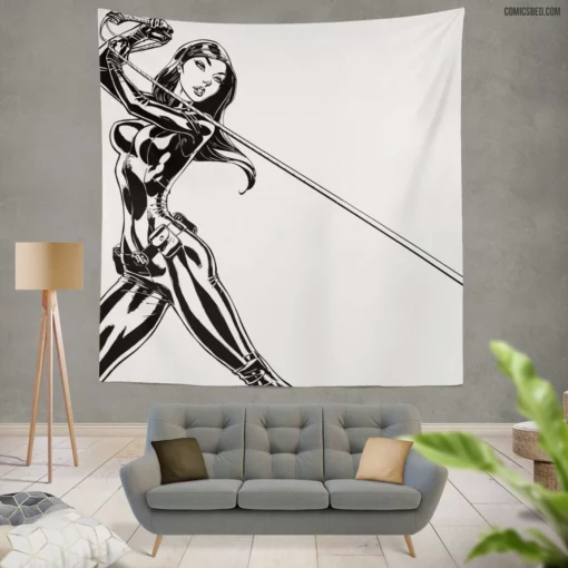 Catwoman Gotham Temptress Comic Wall Tapestry