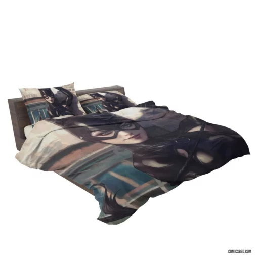 Catwoman Green Eyes DC Enigma Comic Bedding Set 2