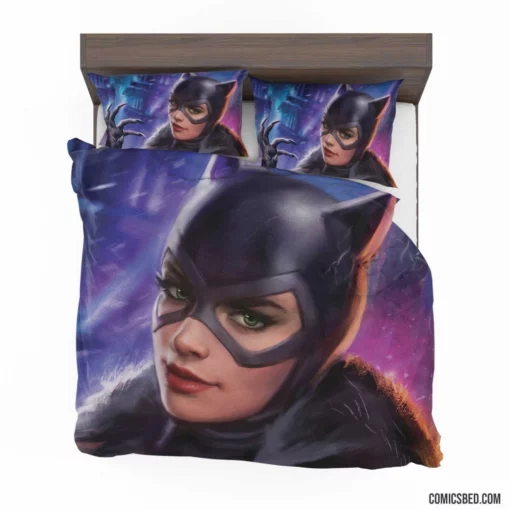 Catwoman Lipstick DC Feline Comic Bedding Set 1