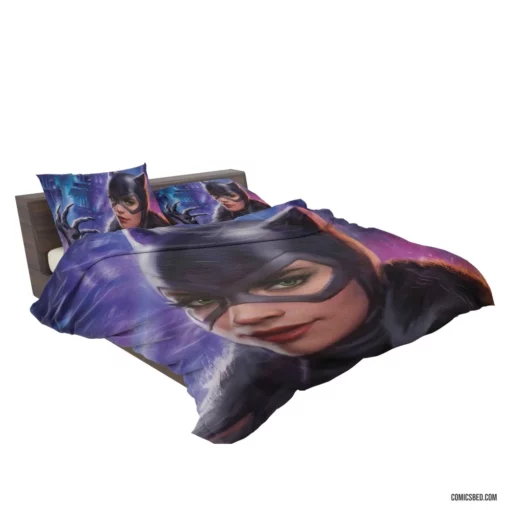 Catwoman Lipstick DC Feline Comic Bedding Set 2