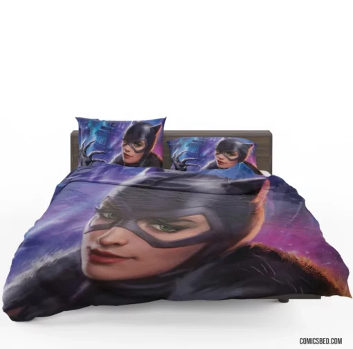 Catwoman Lipstick DC Feline Comic Bedding Set